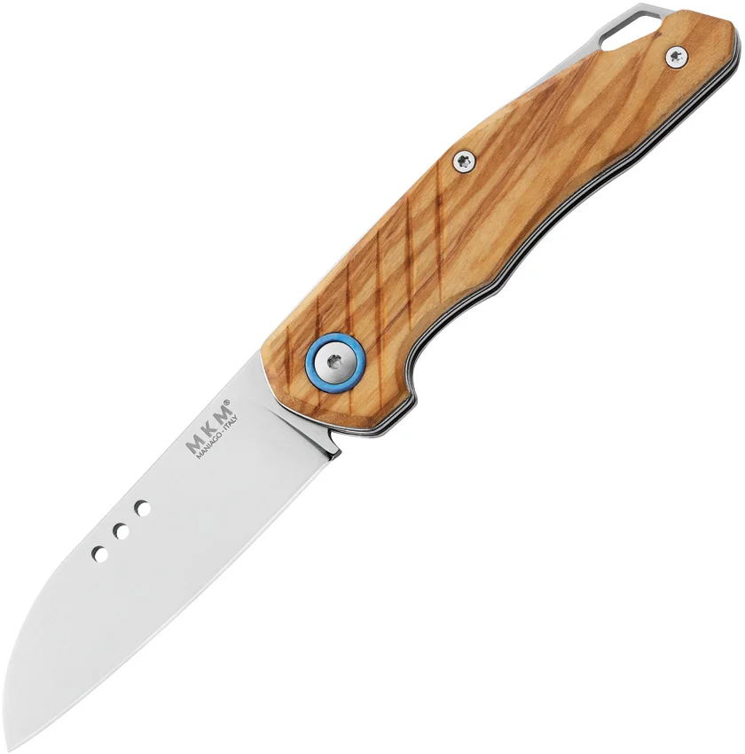 MKM Anso Root Slip Joint Knife Olive Wood (2.8" Satin) RT-O