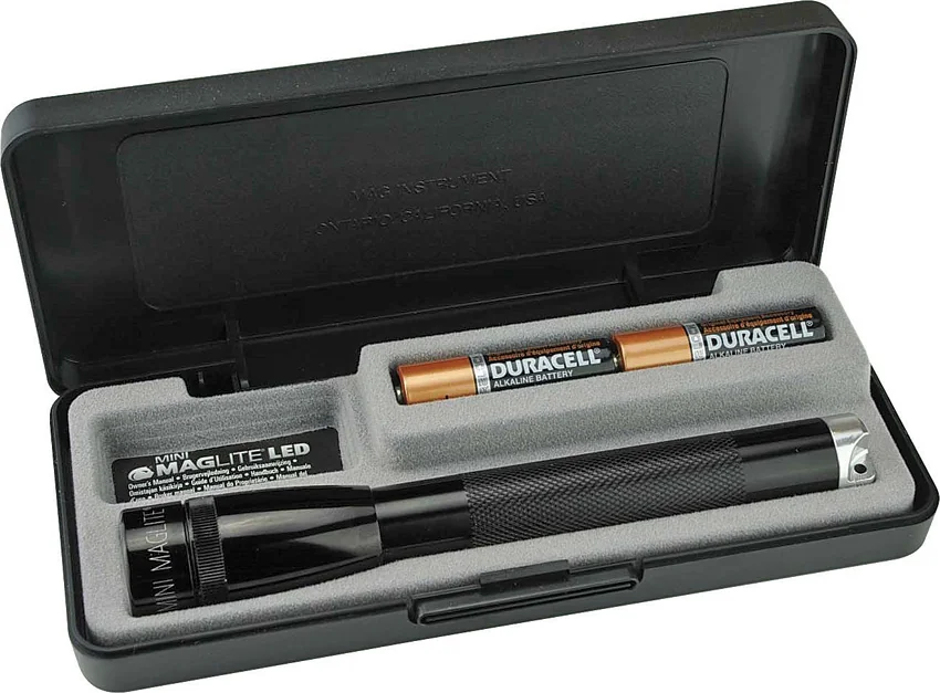 Mag-Lite Mini 2 AA Cell Black (14 Lumens) Case Included