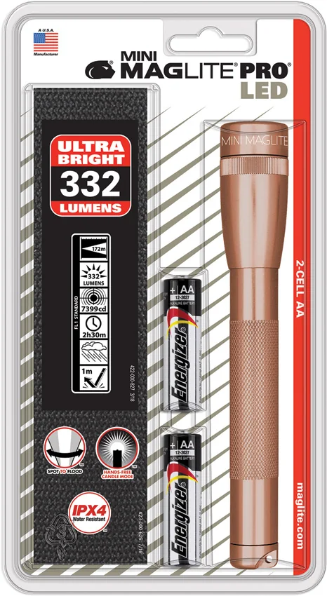 MAG-LITE Mini Maglite LED 2AA Pro Rose