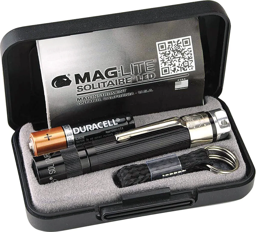 Mag-Lite Solitaire White LED Flashlight 1 AAA Cell Black (47 Lumens)