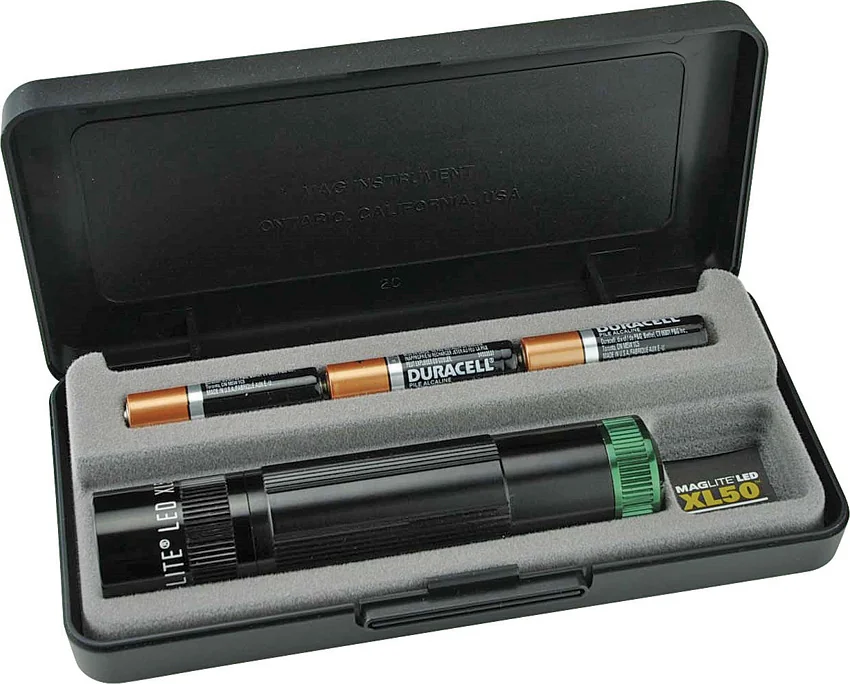 Mag-Lite XL50 Flashlight Black Aluminum (200 Lumens)