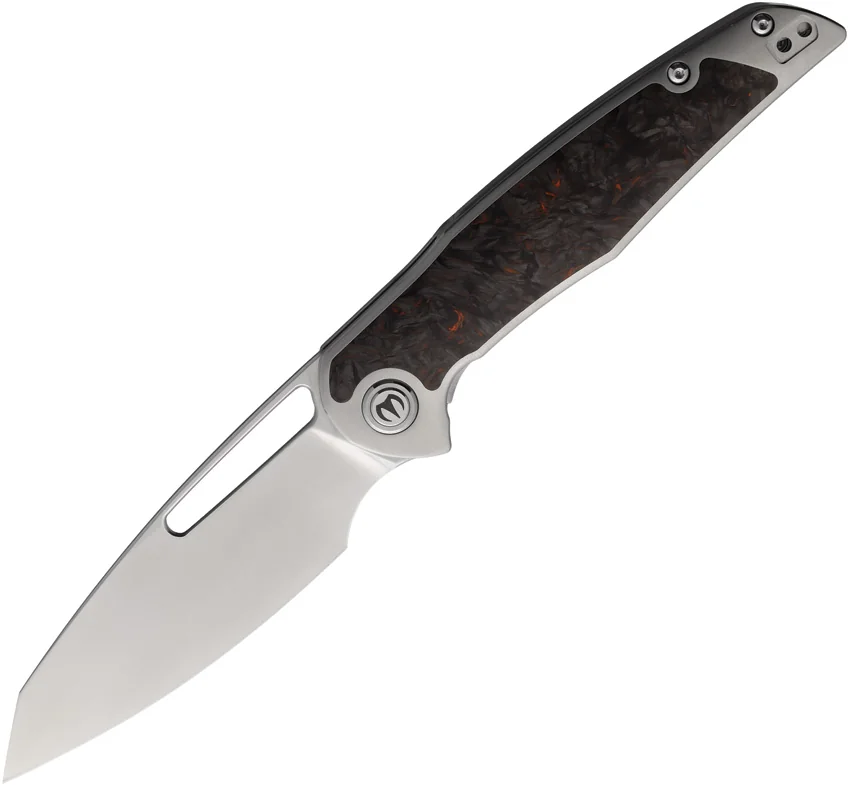 Mallery Designs Phorus V2 Polished Titanium Orange Dark Matter (3.5" Polish)