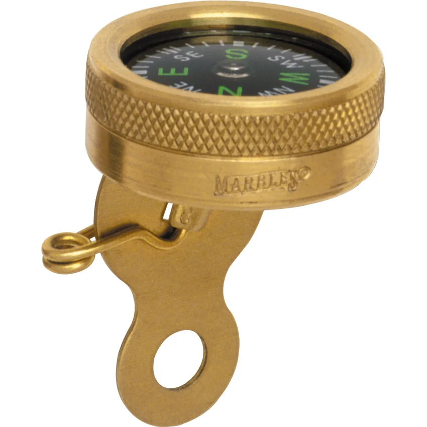 Marbles Knives Pin-On Compass