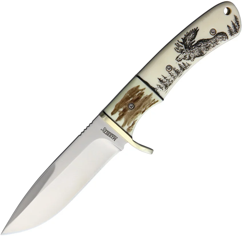 Marbles Knives Fixed Blade Scrimshaw