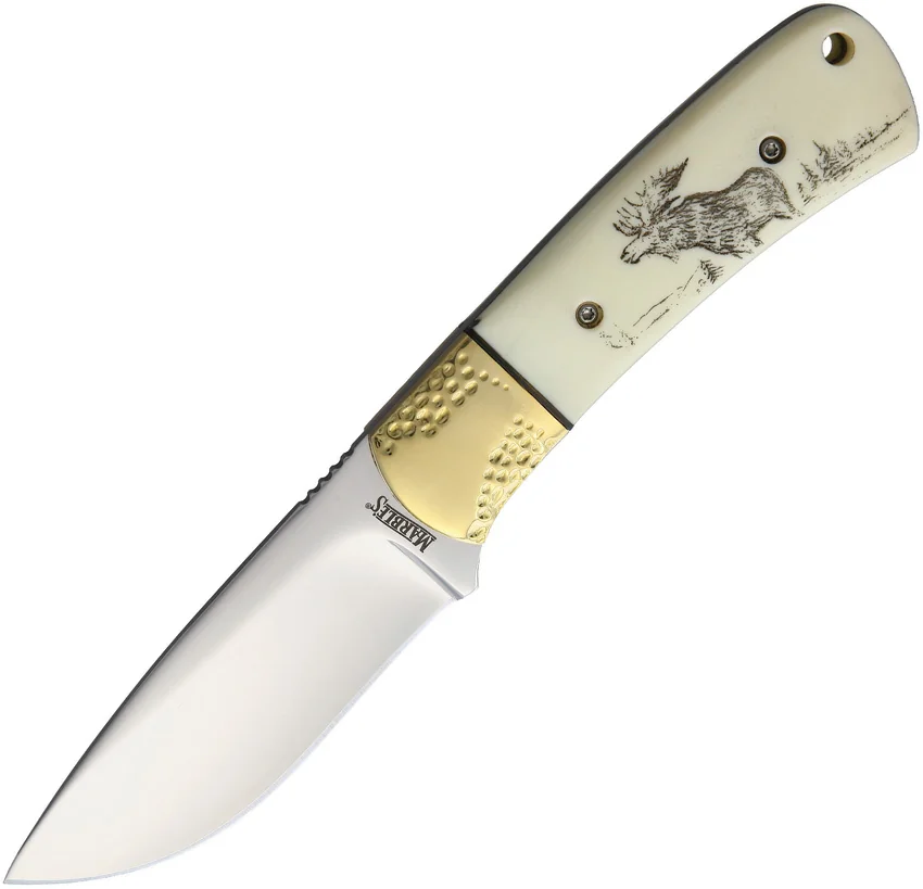 Marbles Knives Fixed Blade Scrimshaw
