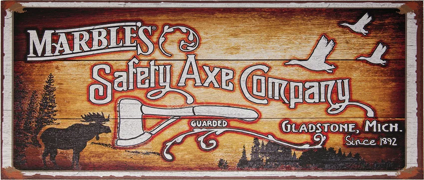 Marbles Knives Marbles Safety Axe Sign