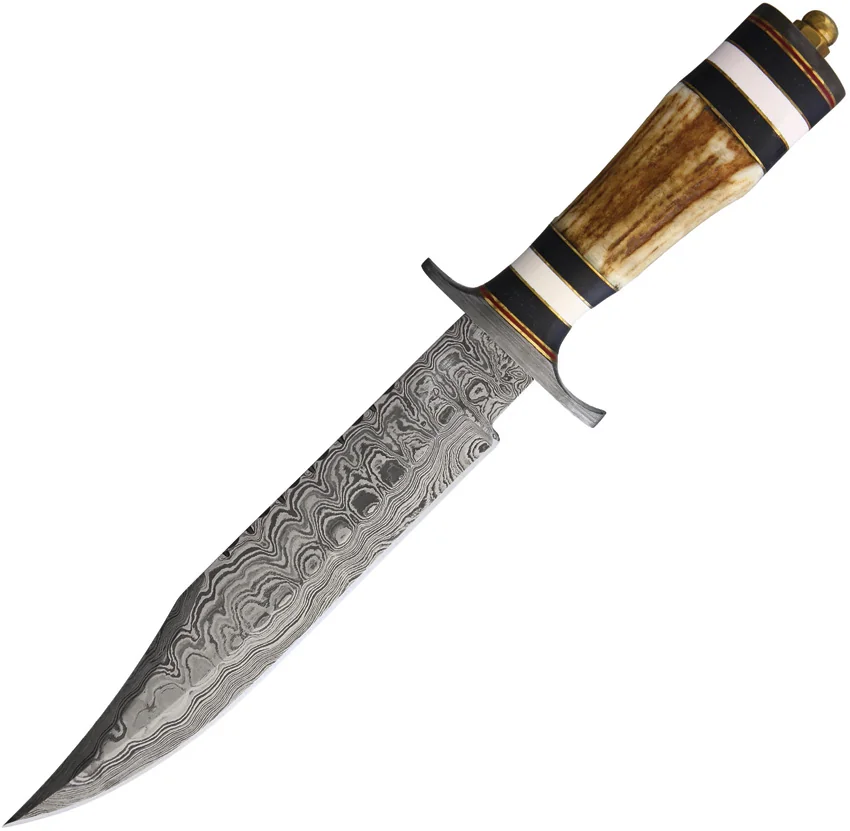 Marbles Knives Damascus Bowie