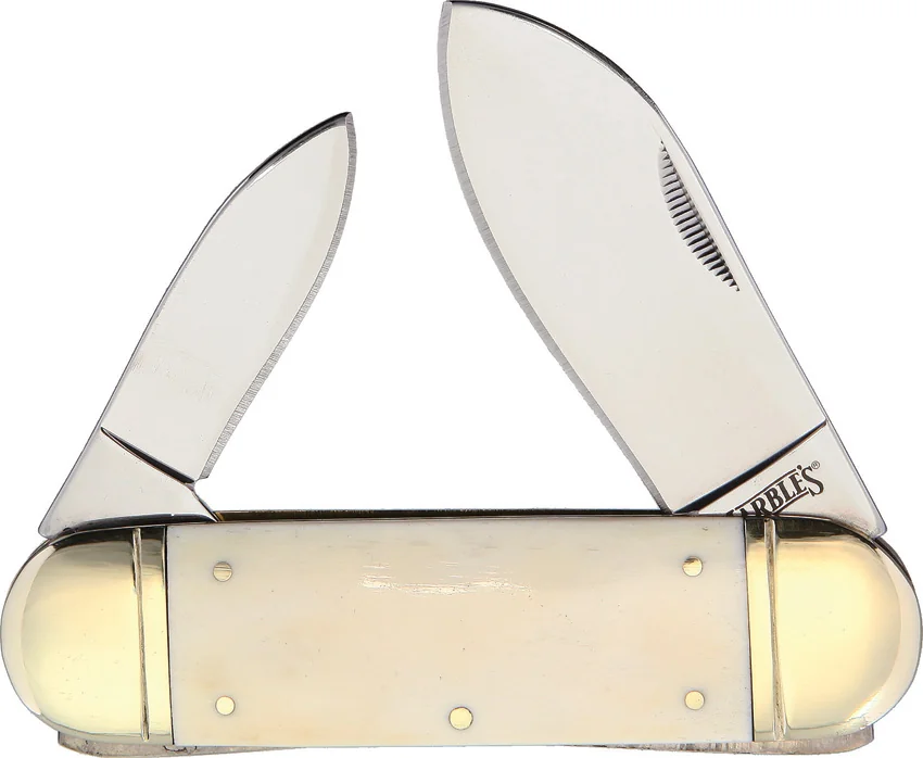 Marbles Knives Sunfish White Smooth Bone