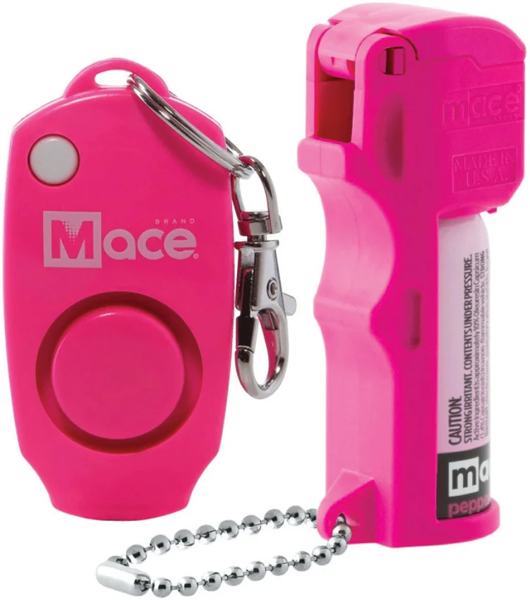 Mace Pocket Model  2-in-1 Alarm/Pepper Spray Combo Polymer (Pink)