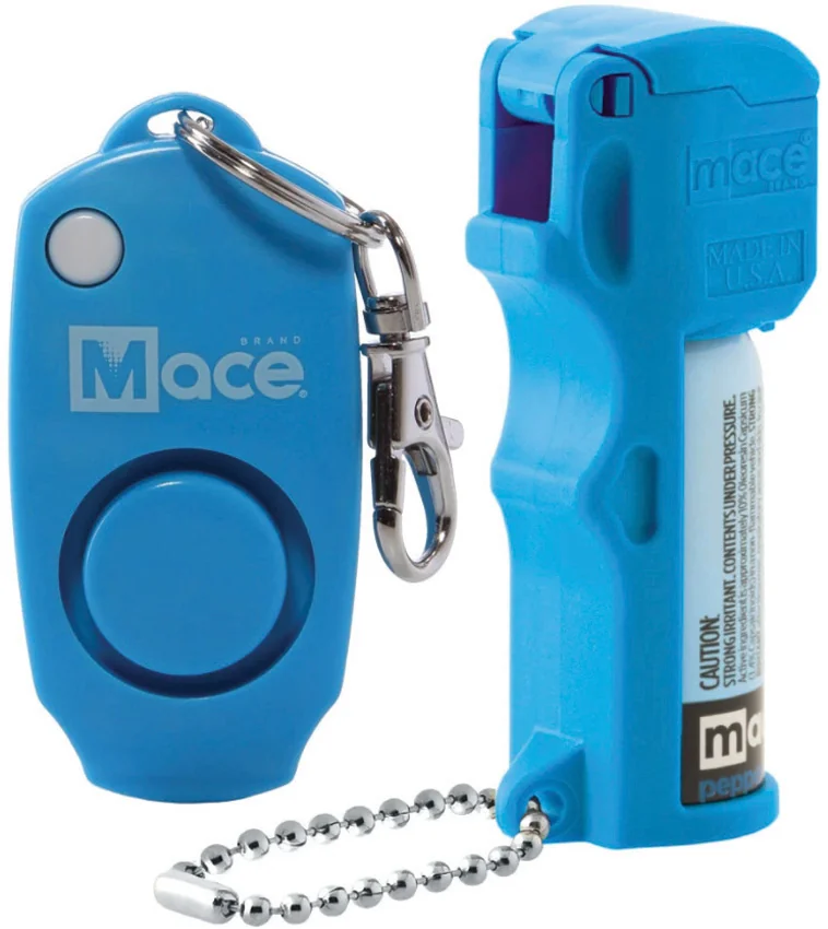 Mace Pocket Model  2-in-1 Alarm/Pepper Spray Combo Polymer (Blue)