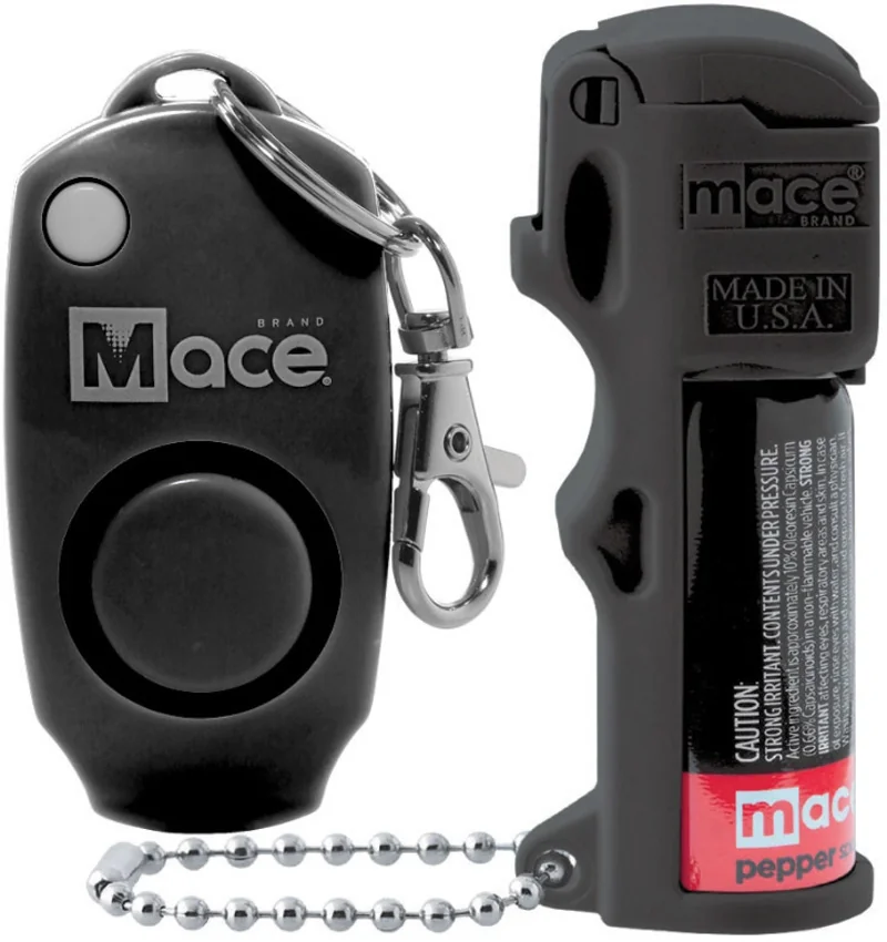 Mace Pocket Model  2-in-1 Alarm/Pepper Spray Combo Polymer (Black)