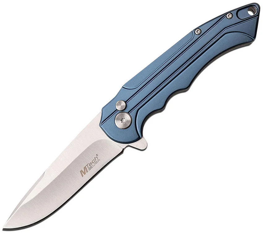 MTech Knives Button Lock Blue