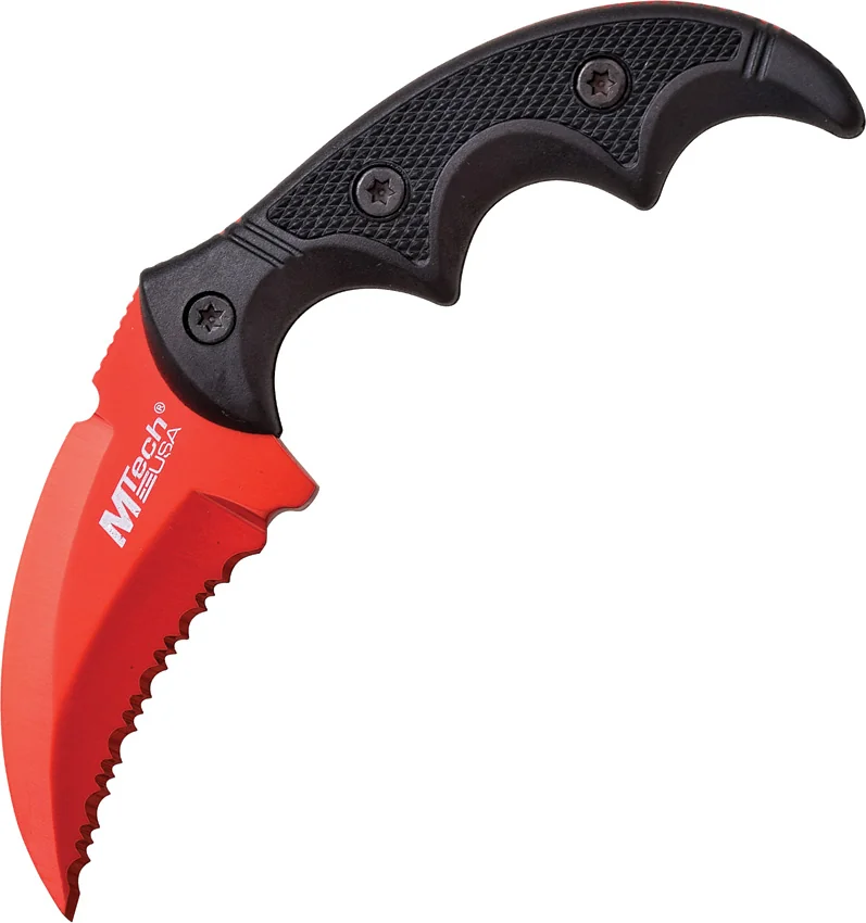 MTech Knives Fixed Blade Red