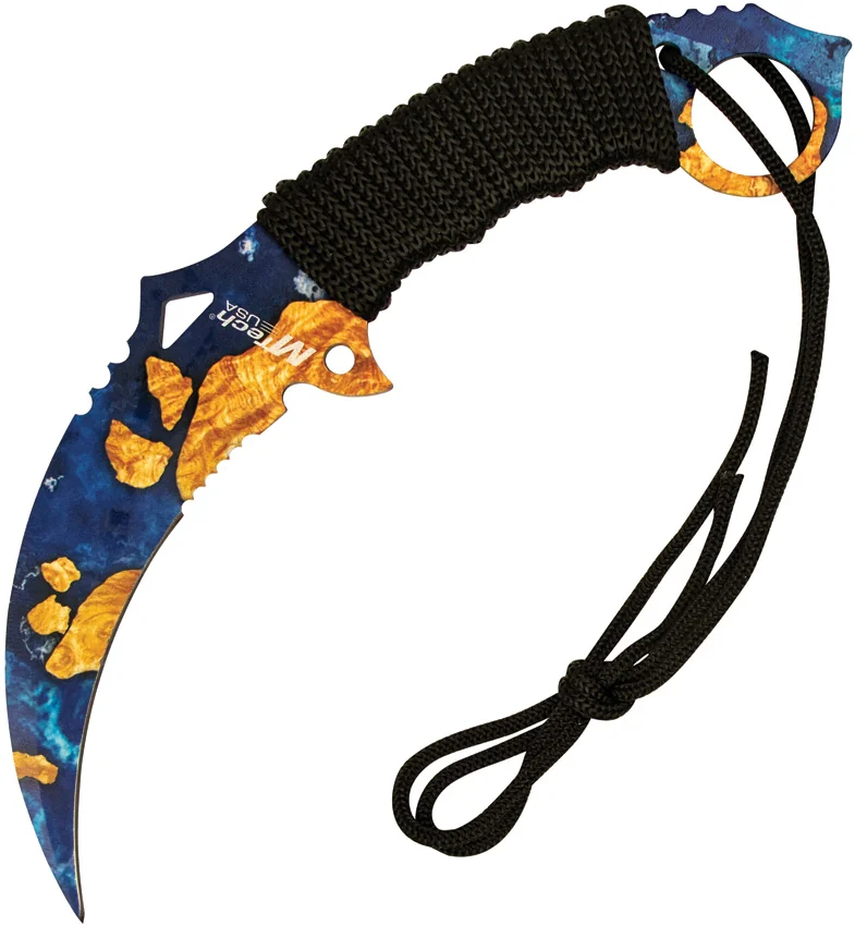 MTech Knives Karambit Fixed Blade Blue