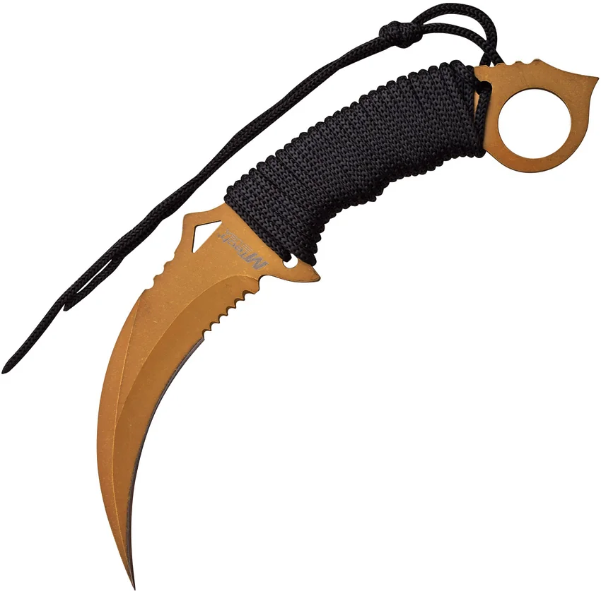 MTech Knives Fixed Blade Gold