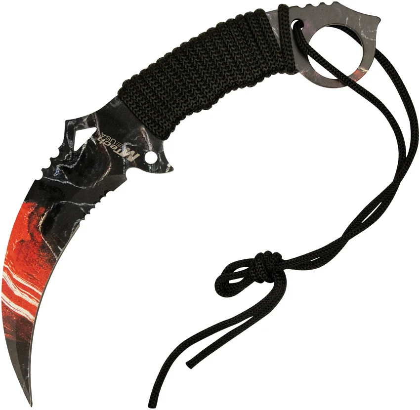 MTech Knives Karambit Fixed Blade Red