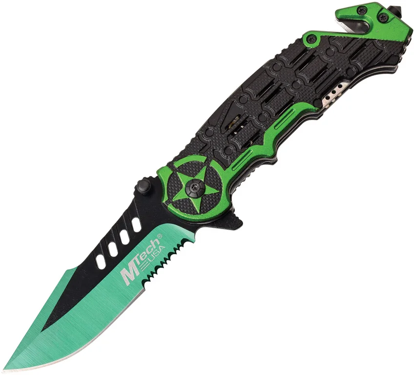 MTech Knives Linerlock A/O Green