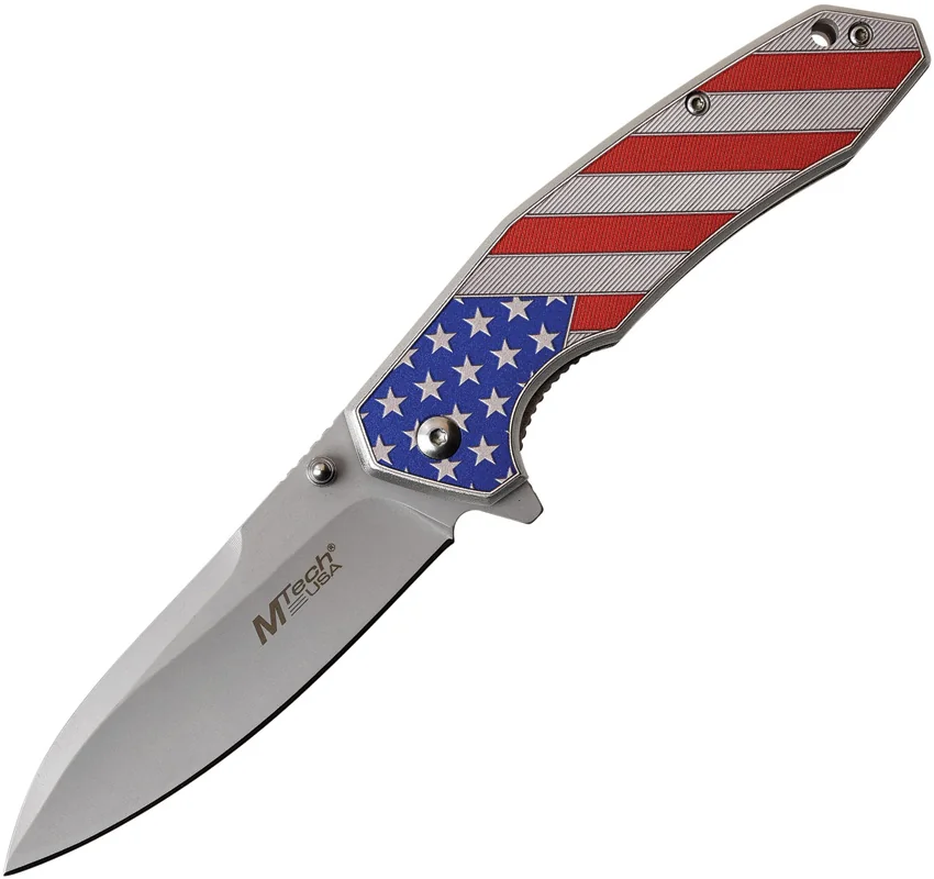 MTech Knives American Flag Linerlock A/O