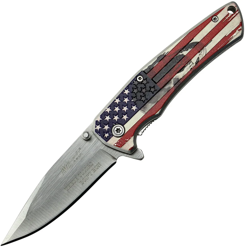 MTech Knives American Flag Framelock A/O