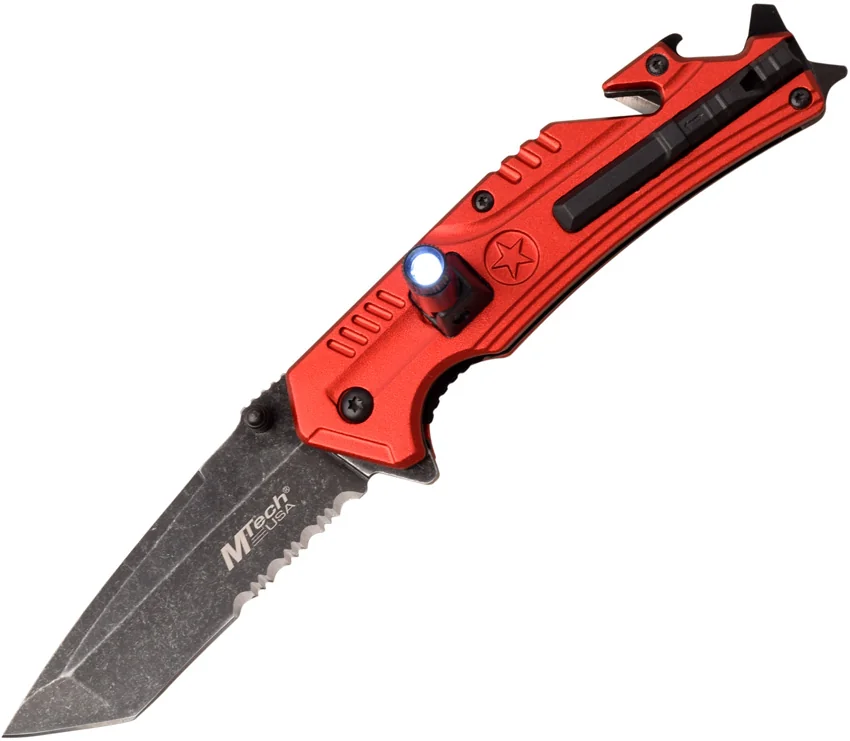 MTech Knives Linerlock A/O Red