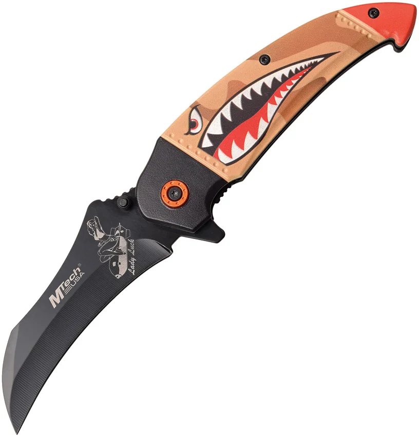 MTech Knives Shark Linerlock A/O Tan