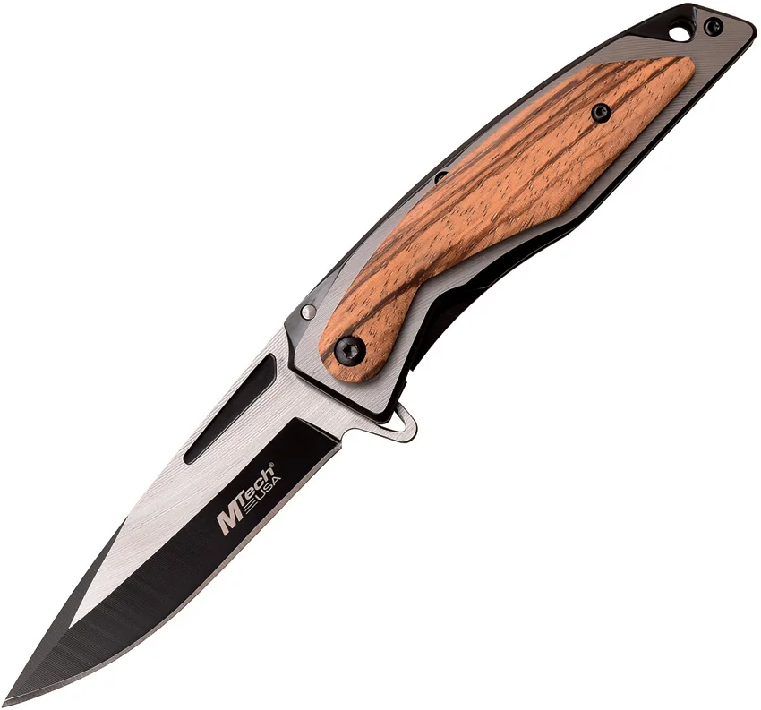 MTech Knives Wood Framelock A/O