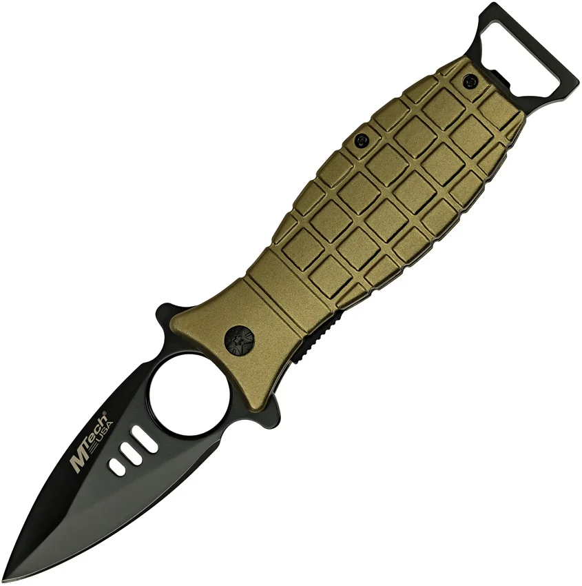 MTech Knives Grenade Linerlock A/O Green