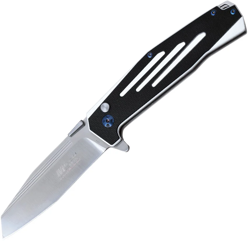 MTech Knives Button Lock Black/White