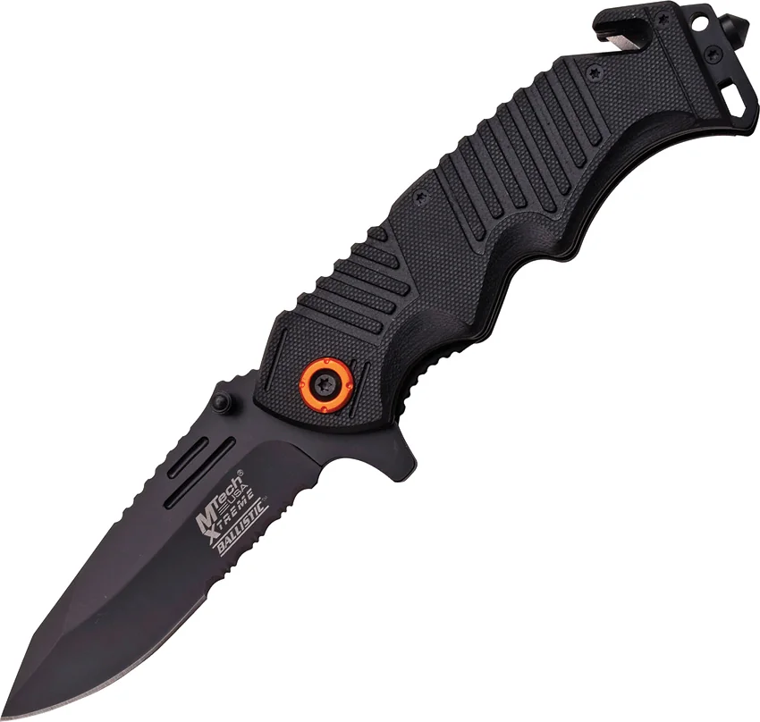 MTech Xtreme Rescue Linerlock Black A/O