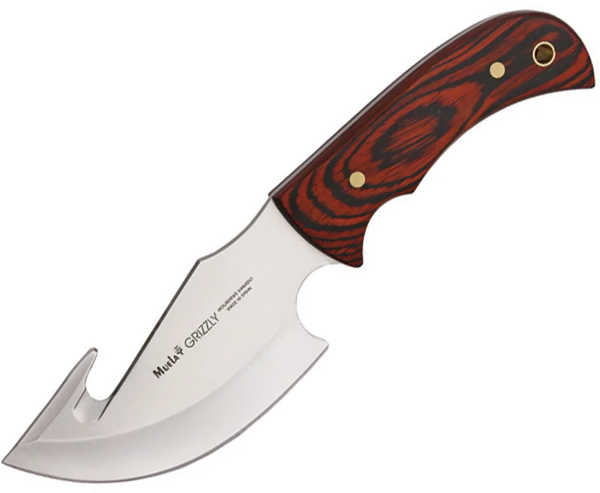 Muela Grizzly Fixed Blade Knife Cocobolo Wood (4.75" Satin)