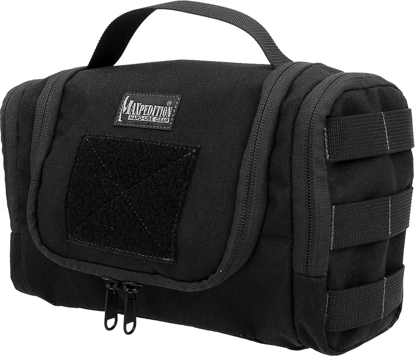 Maxpedition Aftermath Compact Toiletries Bag Black Travel Case 1817B