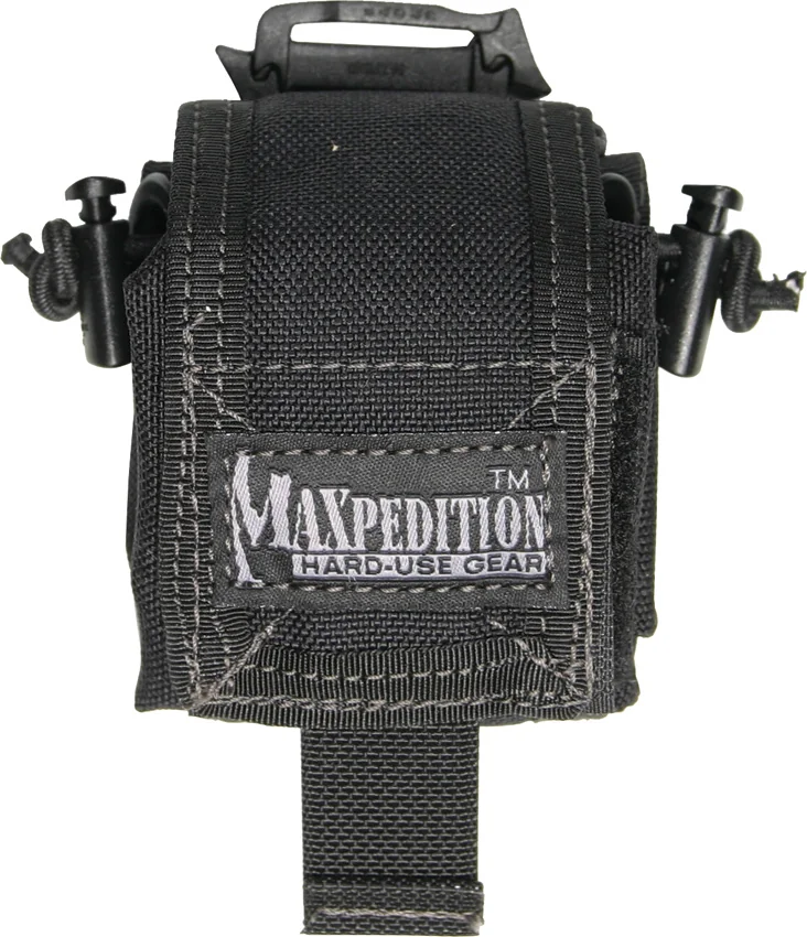 Maxpedition Mini Rollypoly Black Folding Dump Utility Bottle Pouch 0207B