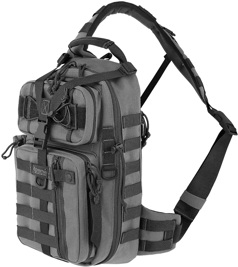 Maxpedition Sitka Gearslinger Wolf Gray Utility Pack Hydration Bag 0431W
