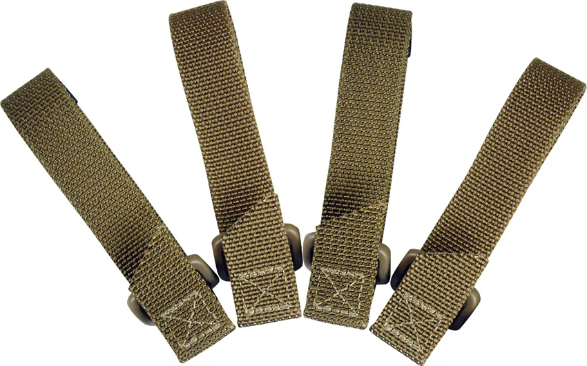 Maxpedition 3" TacTie Attachment Strap System (Pack of 4) Khaki 9903K