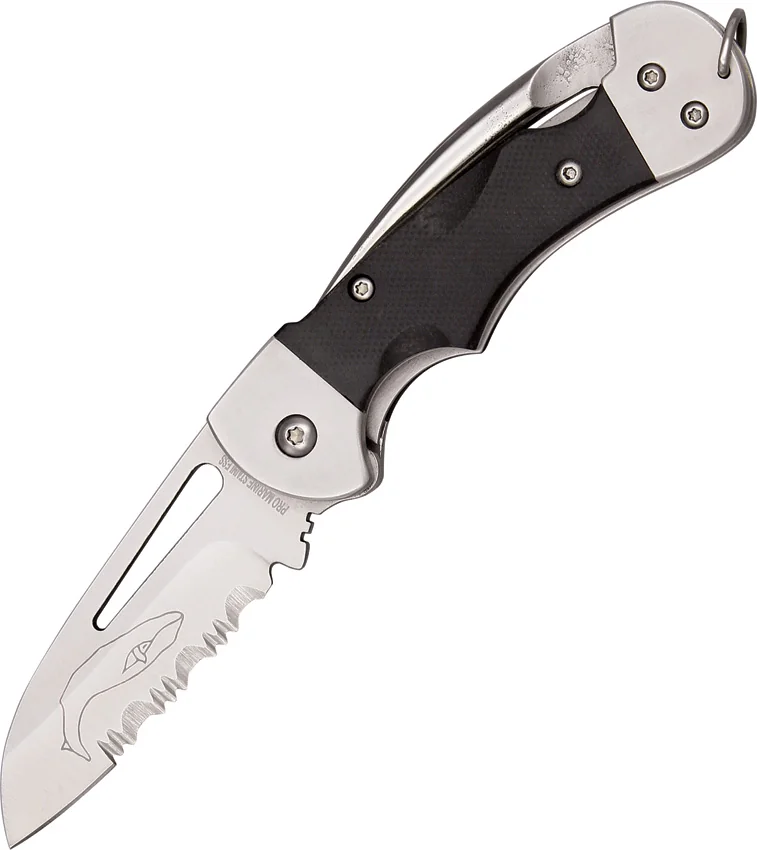 Myerchin Gen. 2 Crew Pro Liner Lock Knife Black G-10 (2.5" Satin Serr)