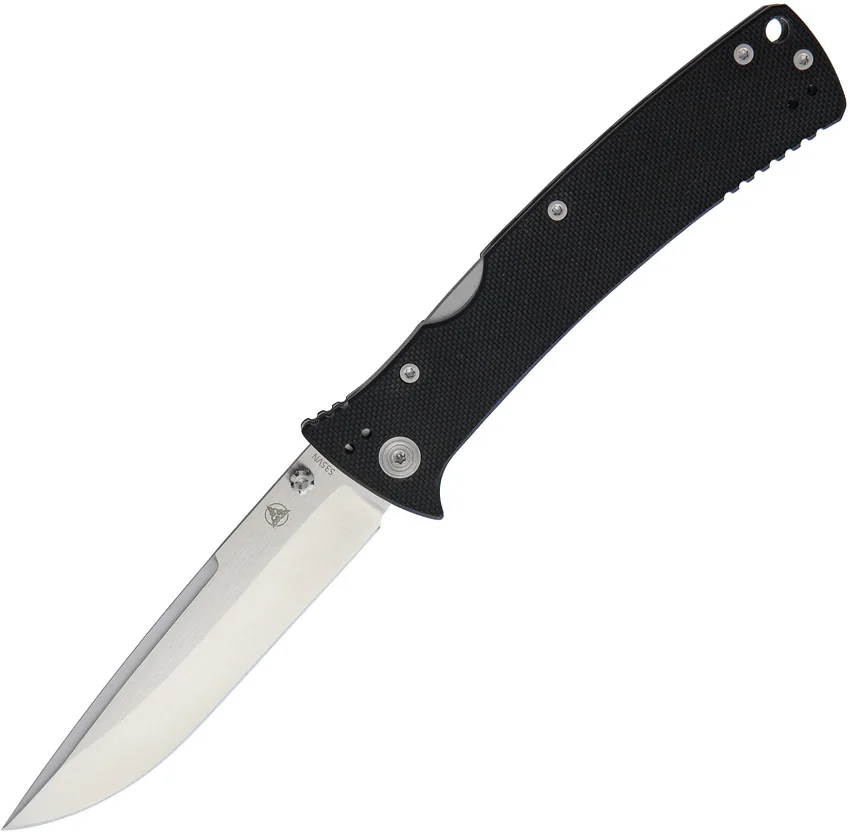 Nemesis Knives MPR-3 Lockback Knife Black G-10 (3.5" Satin) NK-22