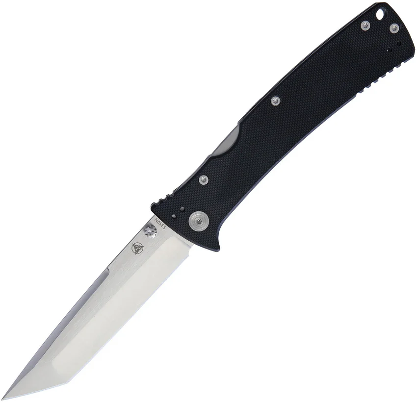 Nemesis Knives MPR-3T Tanto Lockback Knife Black G-10 (3.5" Satin) NK-22T
