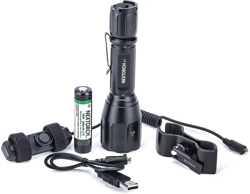 NexTorch T7 Flashlight Hunting Set
