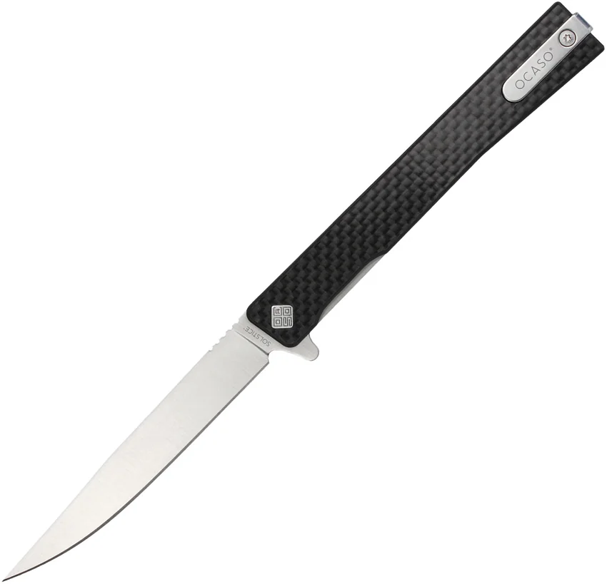 Ocaso Solstice Liner Lock Knife Carbon Fiber (3.5" Satin)