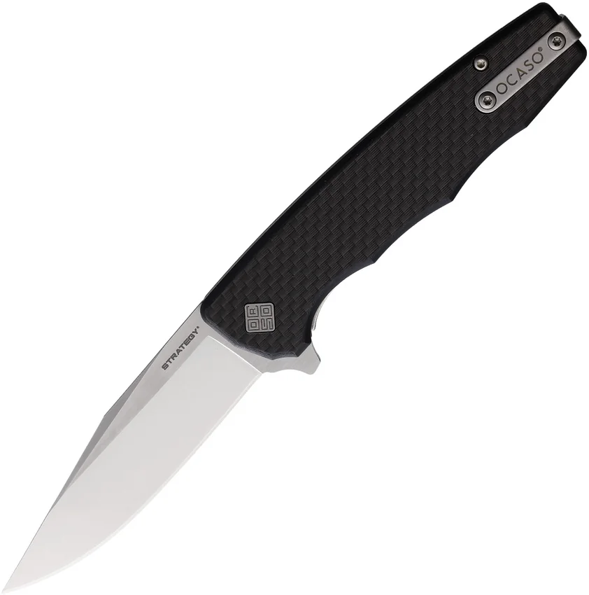 Ocaso Strategy Liner Lock Knife Carbon Fiber (3.5" Satin) 29BCD