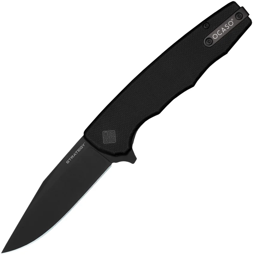 Ocaso Strategy Liner Lock Knife Black G-10 (3.5" Black) 29BGB