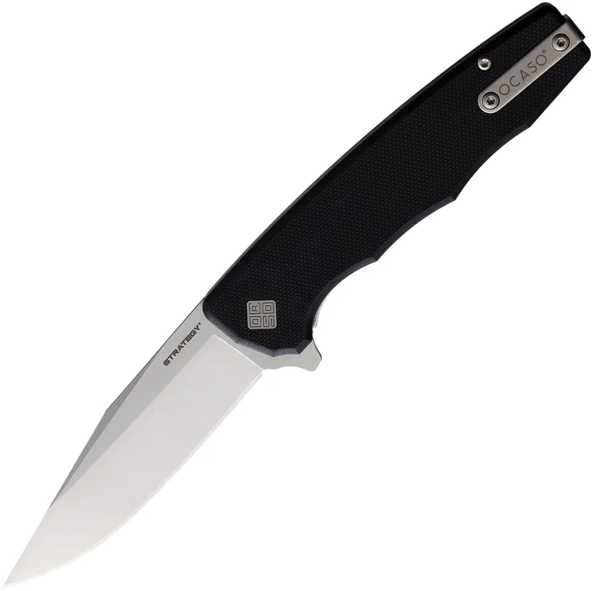 Ocaso Strategy Liner Lock Knife Black G-10 (3.5" Satin) 29BGD