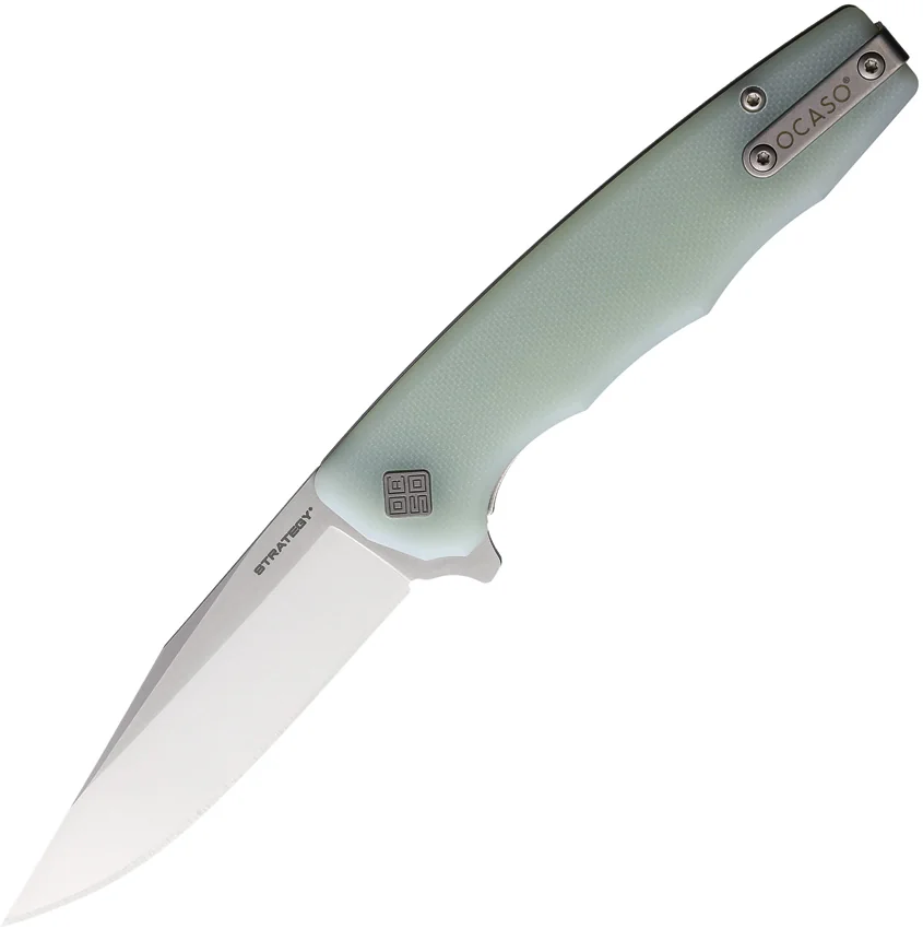 Ocaso Strategy Liner Lock Knife Jade G-10 (3.5" Satin) 29JGD