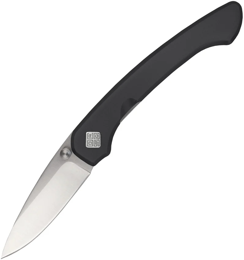 Ocaso Seaton Mini Liner Lock Knife Black Stainless Steel (2.3" Satin) 42SMB