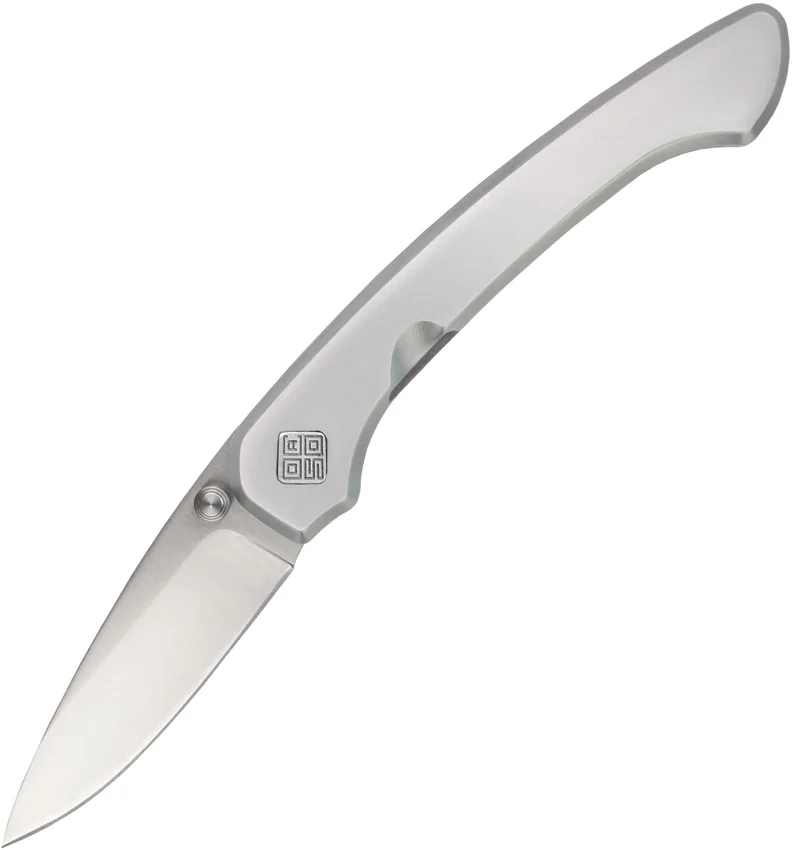Ocaso Seaton Mini Liner Lock Knife Bead Blast Stainless Steel (2.3" Satin) 42SMS