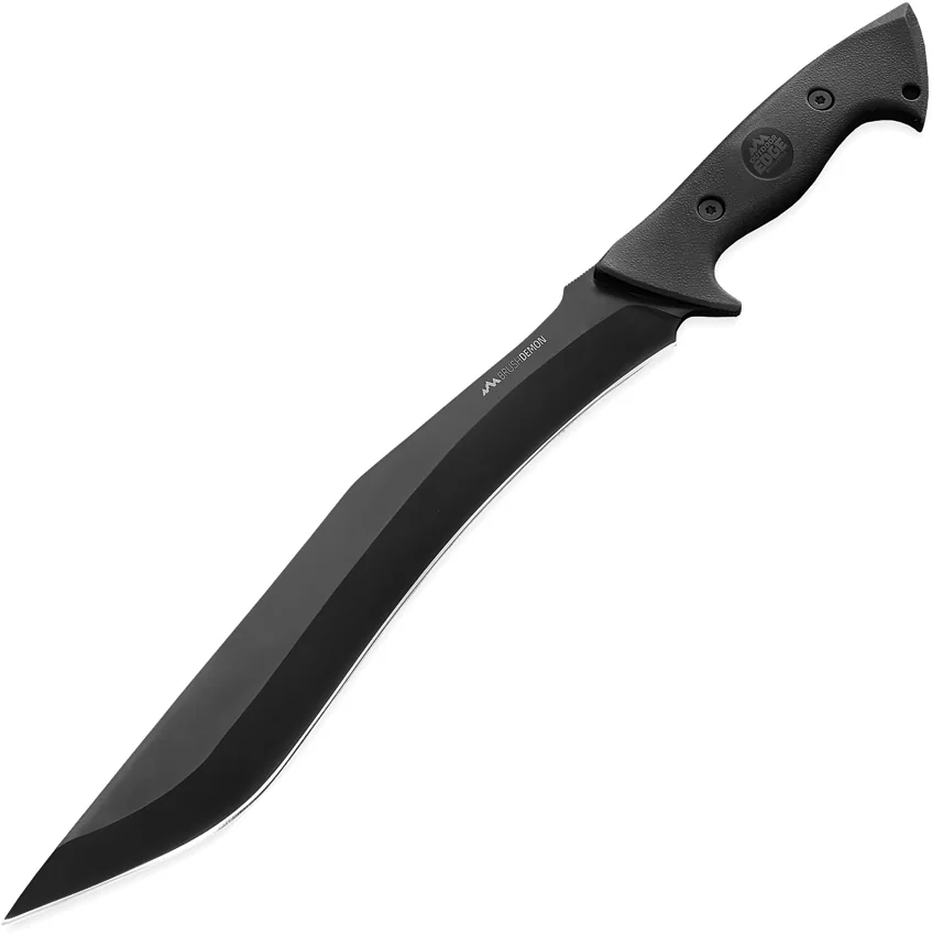 Outdoor Edge Brush Demon Survival Fixed Blade Knife Brown Zytel (13" Black)