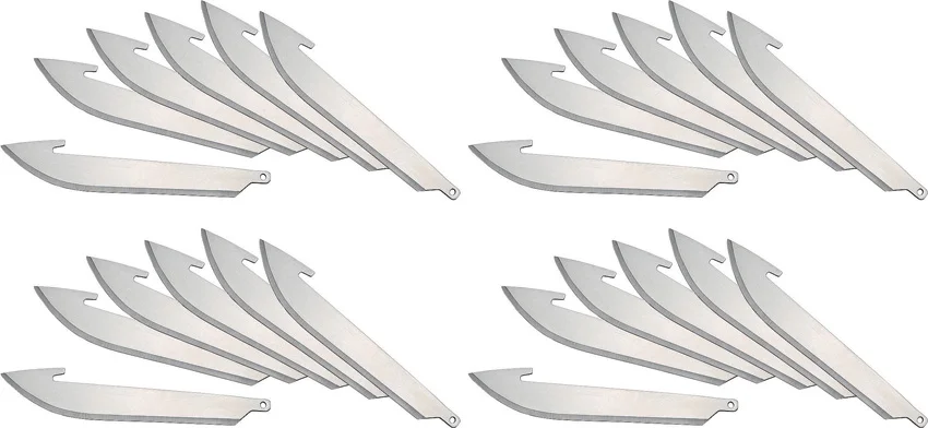 Outdoor Edge Drop Point Blades Pack of 24