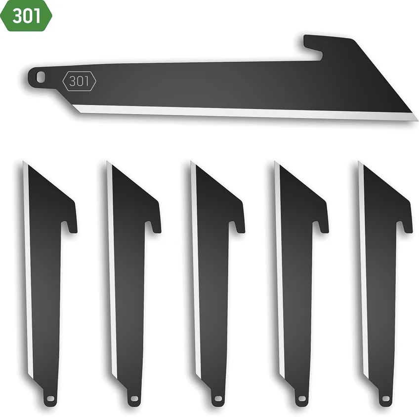 Outdoor Edge Utility Blade Pack 6 Black