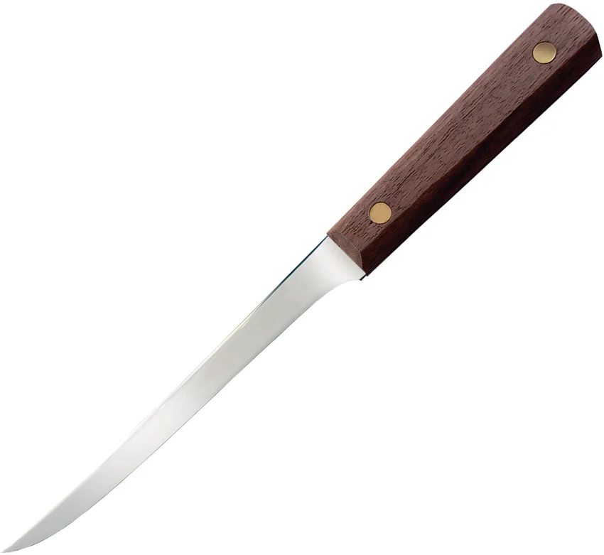 Ontario Knife Company Old Hickory 417 Fixed Blade Fillet Knife Wood (6.4" Satin)