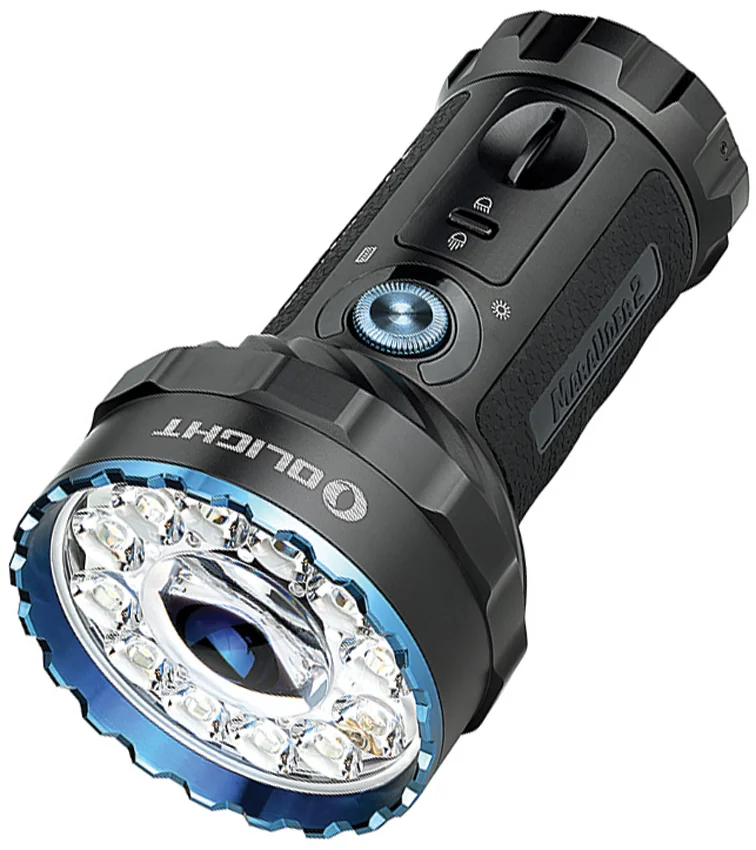 Olight Marauder 2 Flashlight Black  Aluminum (14,000 Lumens)